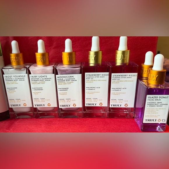 HUGE NEW Truly Beauty Lot Cleansers, Serums, Shave Oils, Sleep Mask, Body Mist - Picture 3 of 4